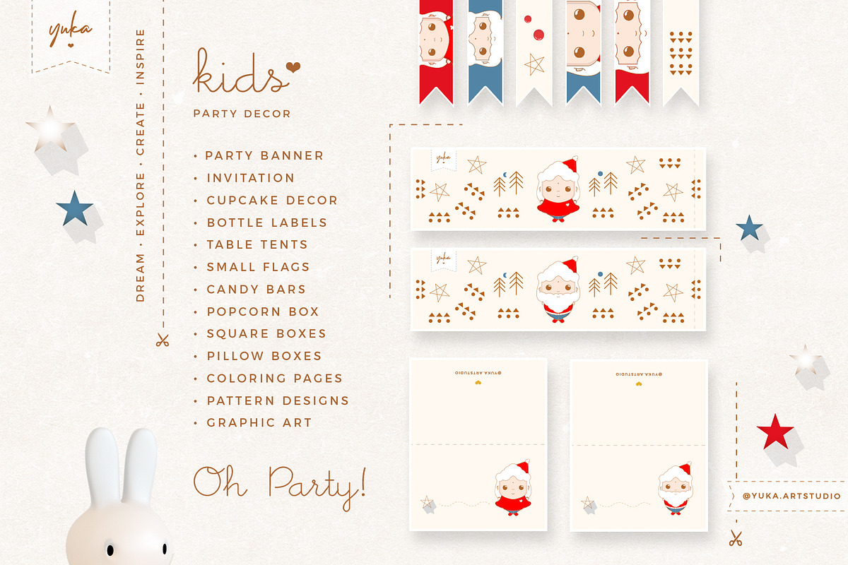 Sweet Christmas - Party Decor, a Decorative Illustration by Yuka Baby (Photo 2 of 10)
