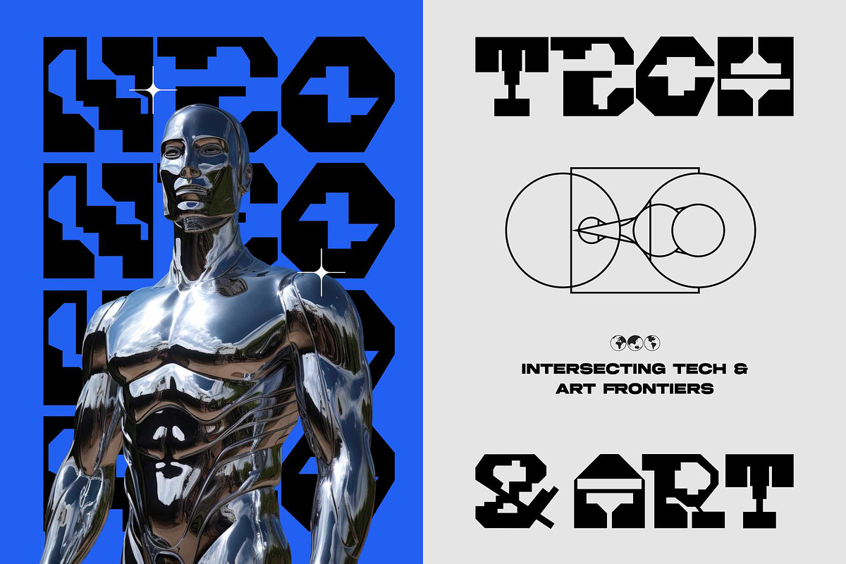 Knock Tonic - Geometric Space Font, a Sans Serif Font by Imoodev (Photo 3 of 5)