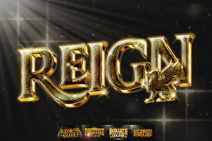 Gold Royal Metallic Text Effects