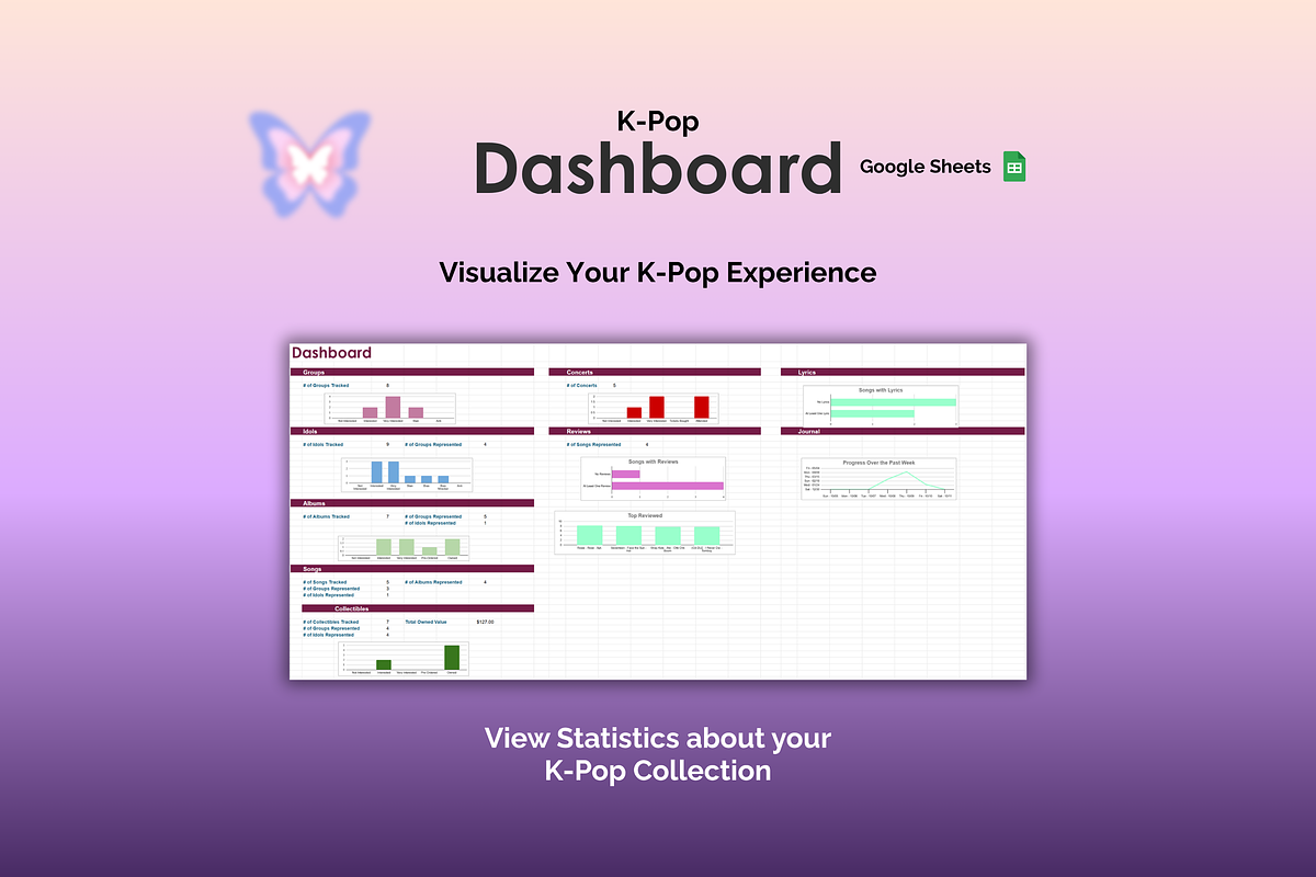 K-Pop Tracker - Google Sheets preview 8