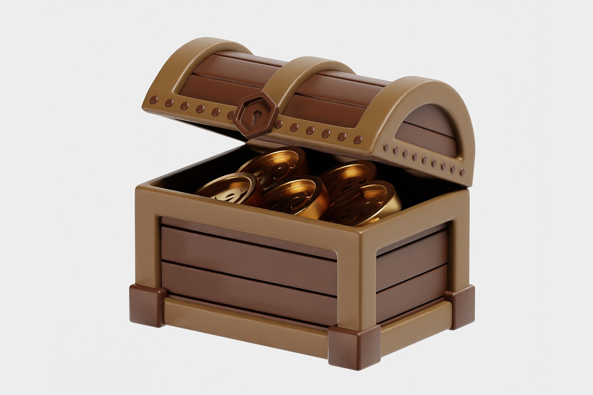 Treasure Chest Treasure box, an Object 3D Model by fahad121 (Photo 2 of 7)