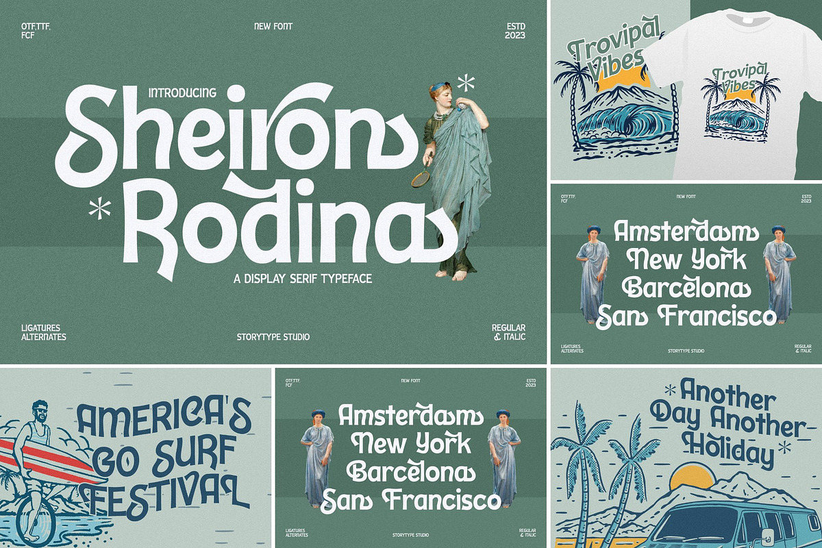 SALE! Attractive Modern Display Font, a Serif Font by Storytype Studio (Photo 37 of 41)