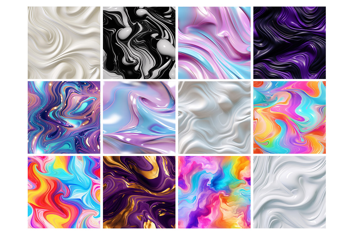 Liquid Flow Seamless Pattern, a Pattern Graphic by Forhadx5 (Photo 4 of 21)