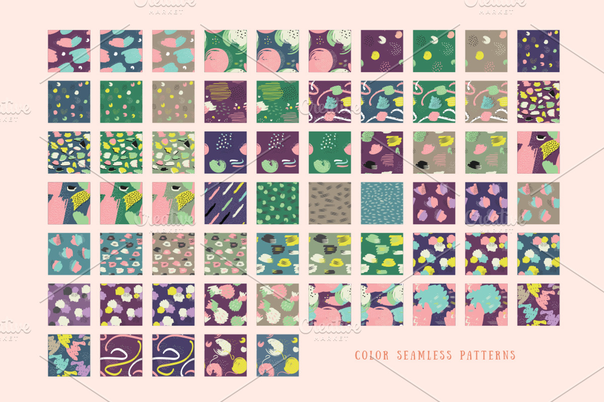 113 Color seamless patterns, a Pattern Graphic by Orange Fox (Photo 3 of 11)