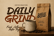 Glops – Retro Brush Font, a Handwritten Font by figuree studio (Thumbnail 9 of 10)