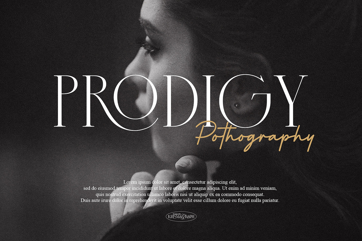Virgoun | Ligature Serif Typeface, a Serif Font by Krismagraph (Photo 5 of 12)