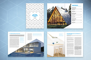 Brochure With Geometric Pattern