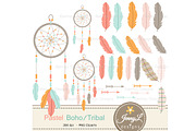Pastel Boho Digital Papers Clipart, a Pattern Graphic by JennyL Designs (Thumbnail 2 of 5)