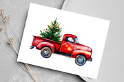 Watercolor Christmas Tree Clipart, an Illustration by Canvas Craft (Thumbnail 5 of 8)