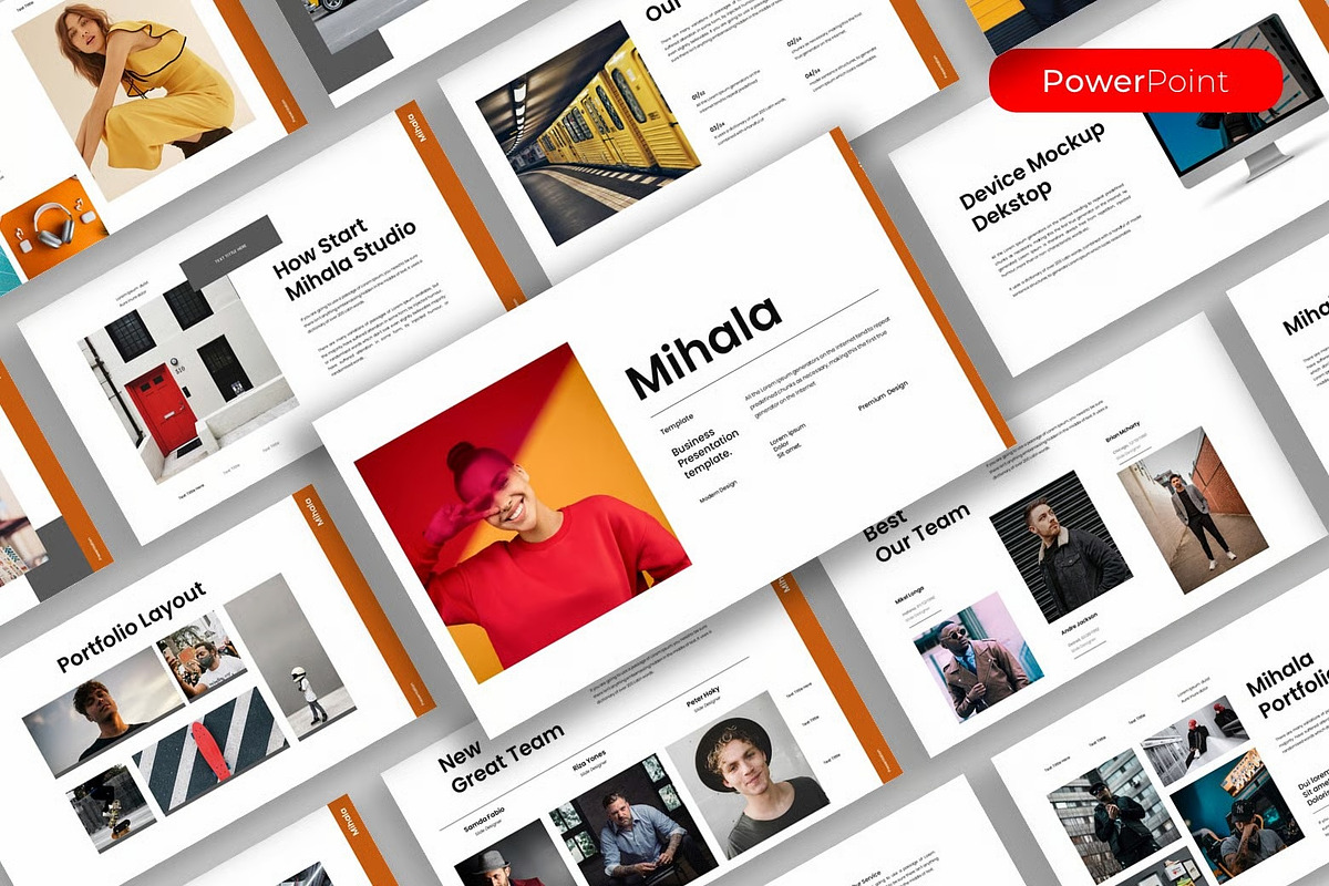 Mihala–Business PowerPoint Template, a Presentation Template by kreatifreya (Photo 1 of 5)