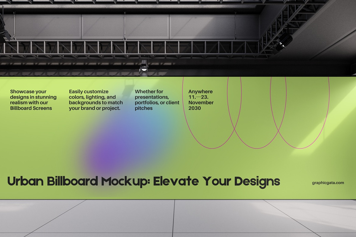 Urban Billboard Mockup, an Advertising Mockup by PixelPiknik (Photo 3 of 5)