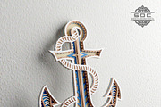 Multilayer Anchor mandala DXF files, a Design Template by SwastikDesignsCrafts (Thumbnail 4 of 5)