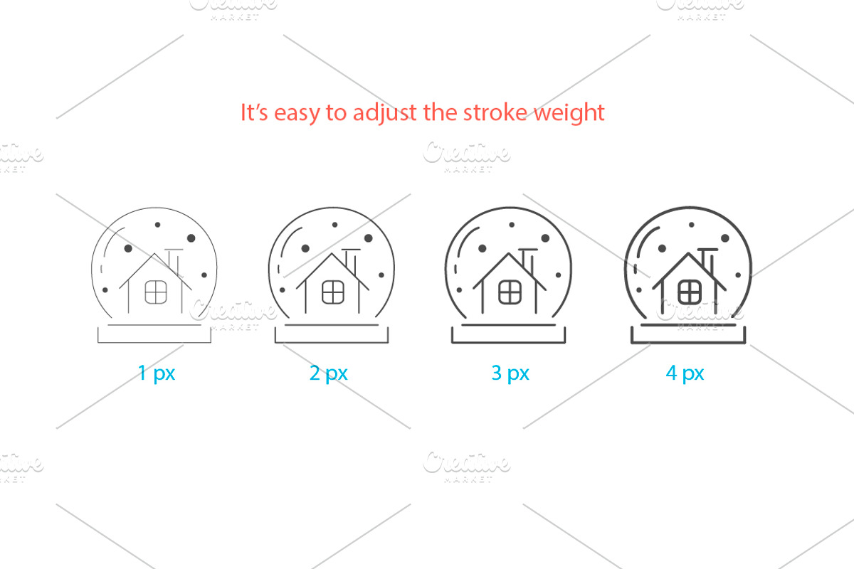 90 winter outline icons, a Graphic by Mallinka (Photo 4 of 8)