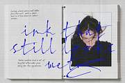 Wild at Ink - Liquid Ink Fonts, a Handwritten Font by Lilithcollageart (Thumbnail 3 of 11)