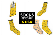 Socks Mockup, a Packaging Mockup by mockupbuys (Thumbnail 1 of 10)