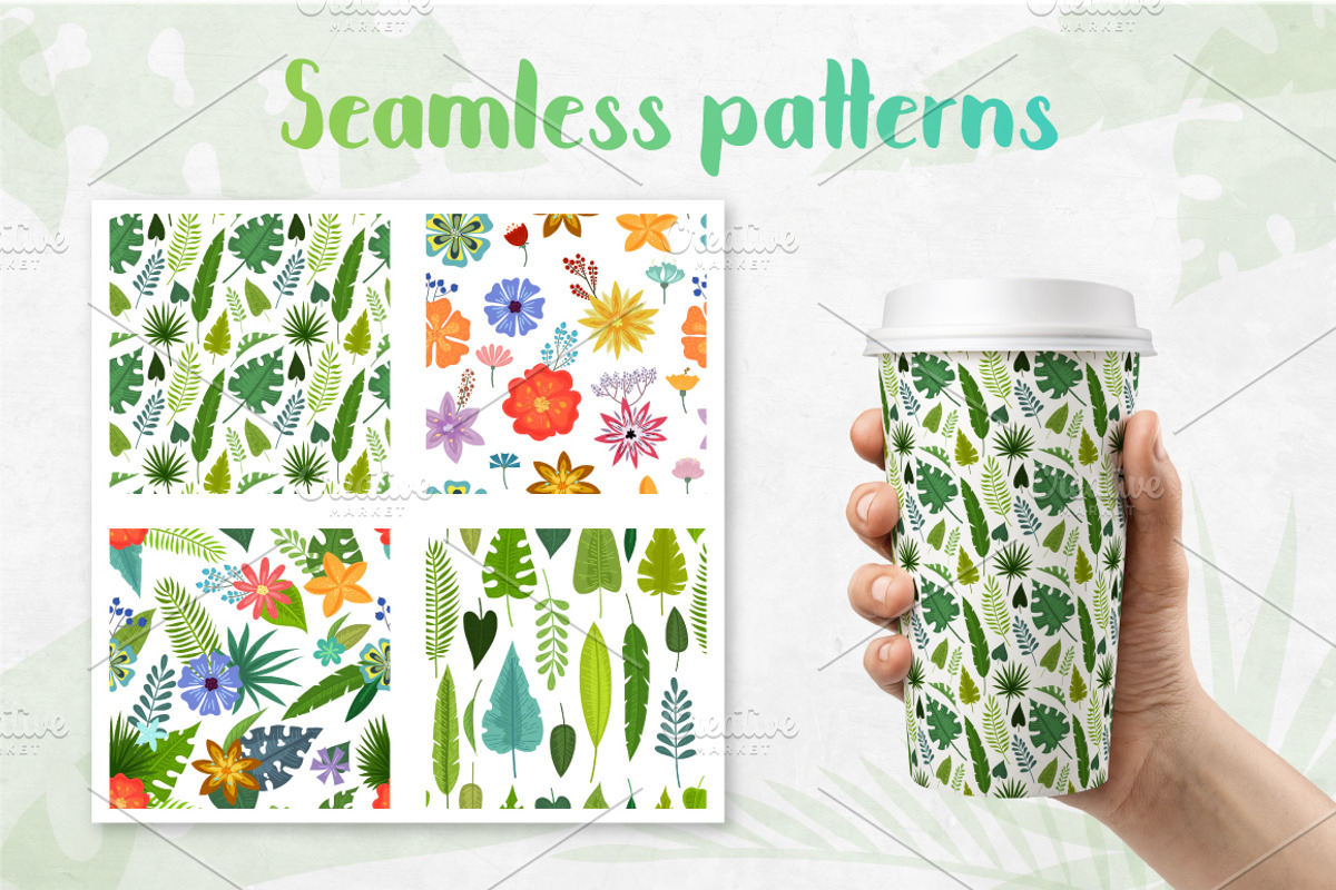 Tropical Summer - clipart collection, an Object Graphic by DruZhi Art (Photo 4 of 7)