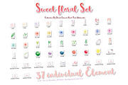 Sweet Floral Element DIY Pack   02, a Decorative Illustration by Ora (Thumbnail 6 of 6)
