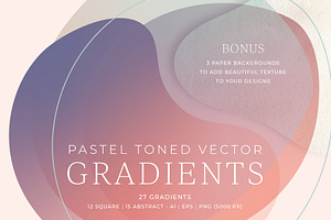 Pastel Toned Vector Gradients