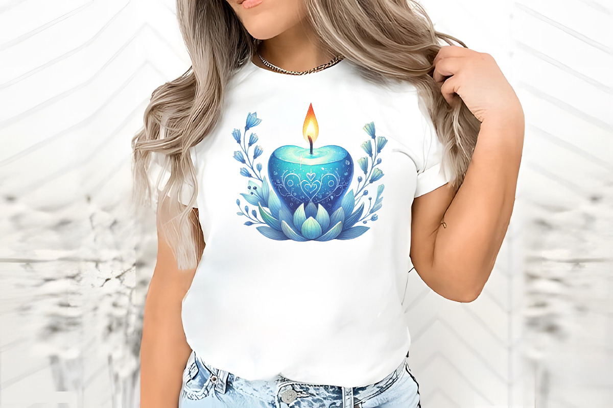 Serene blue valentine clipart, an Illustration by RobertsArt (Photo 4 of 7)