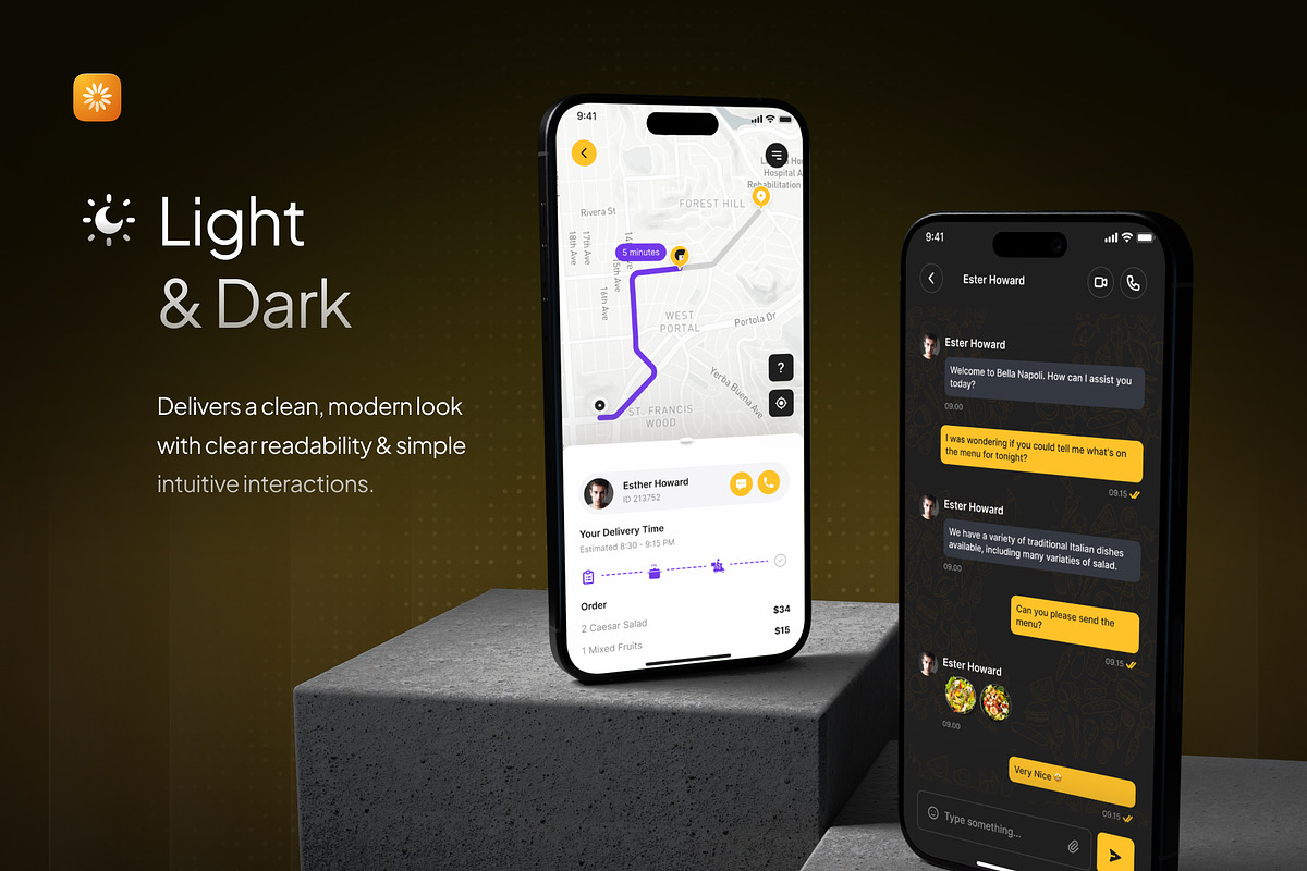 SuperFood - Food Delivery App UI Kit, an UI Kit Template by Rafiq | YDN (Photo 5 of 6)