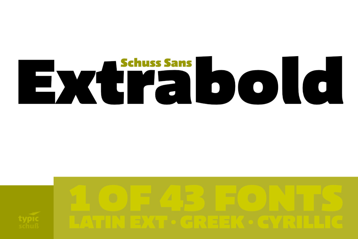 Schuss Sans CG Poster Extrabold