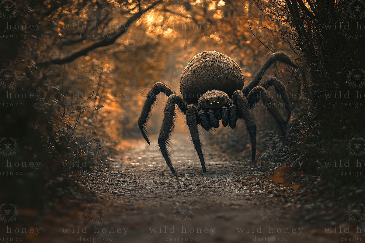 Spider Chase Digital Backdrop, a Layer Style Add-On by Wild Honey Design Co. (Photo 2 of 2)