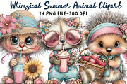 Whimsical Summer Animal Clipart, an Icon by Libby Wishes (Thumbnail 1 of 5)