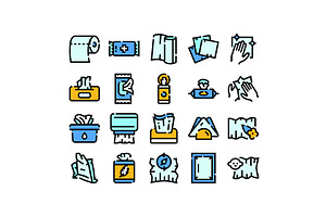 Tissues and wipes hygiene product, an Object Illustration by pikepicture