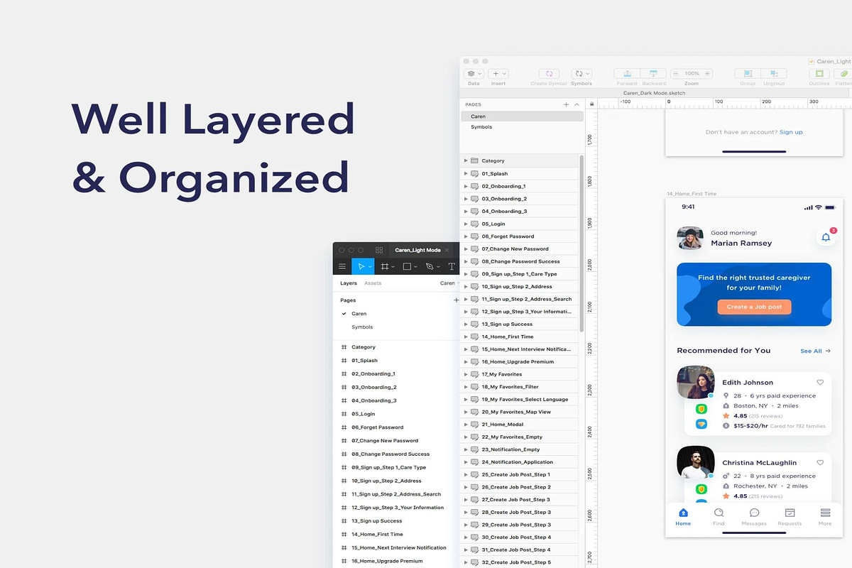 Caren - For Family iOS UI Kit, an UI Kit Template by Creative Perspective (Photo 4 of 10)