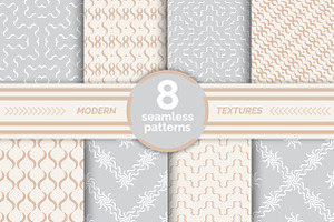 Modern textures with waved lines
