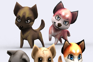 3DRT - Chibii Animals - Dog