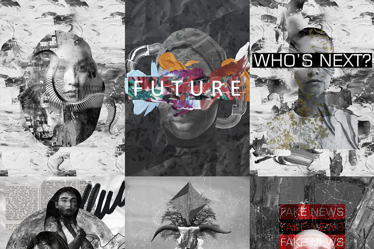 MONOCHROME collage pack, an Object Graphic by Natali Batu (Photo 5 of 31)