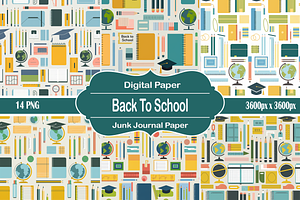 Back To School, a Pattern Graphic by Printable Treasure