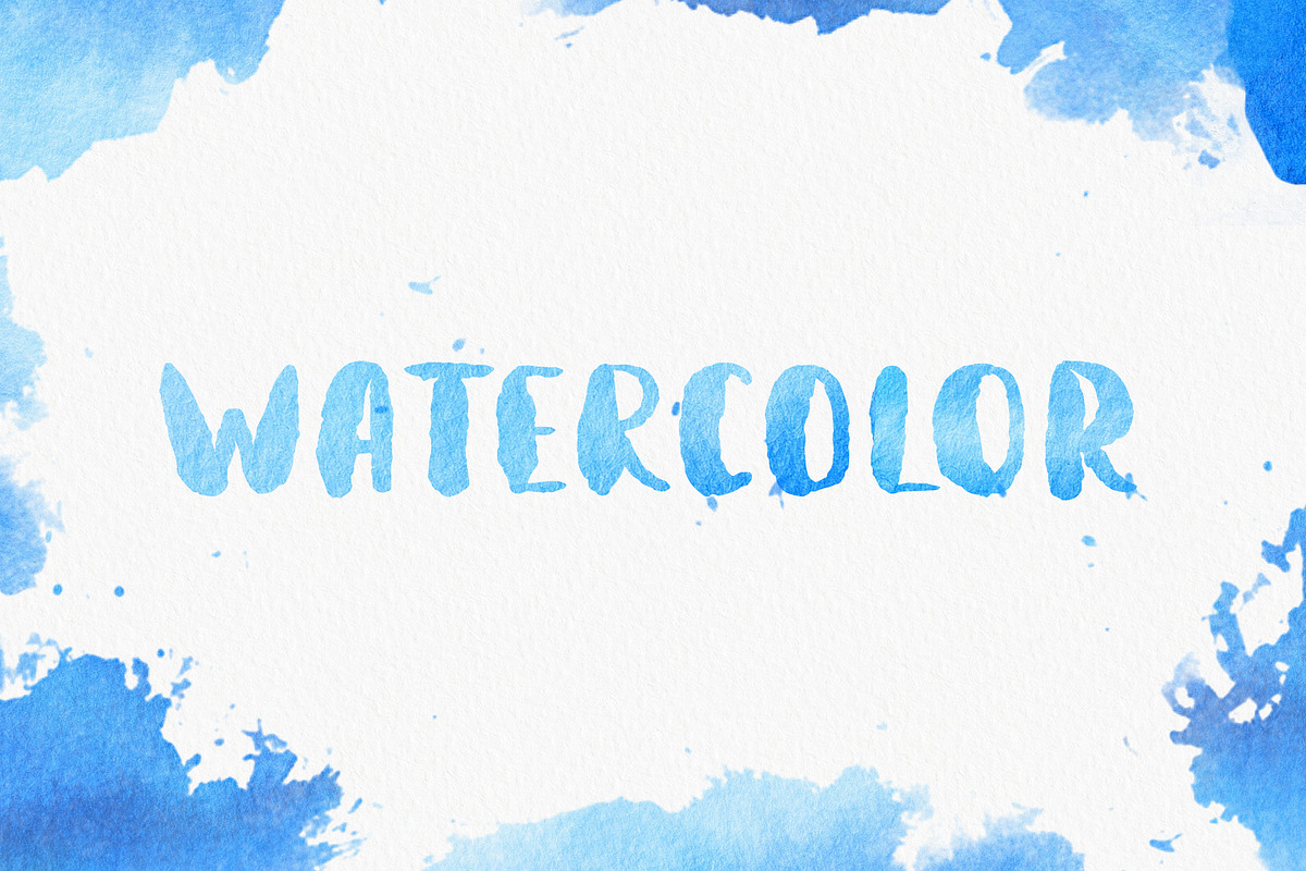 Aquatype Display Watercolor font preview 6