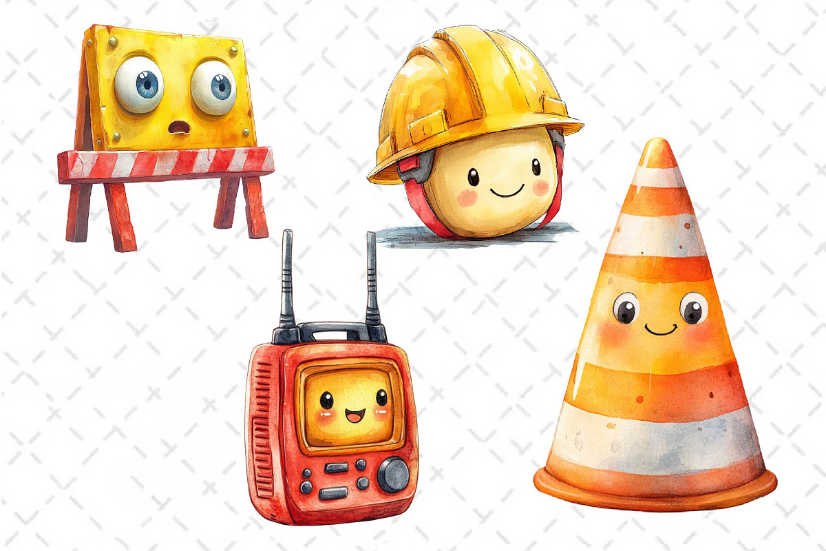 Cute Construction Clipart PNG, an Illustration by Dream Creation (Photo 6 of 6)