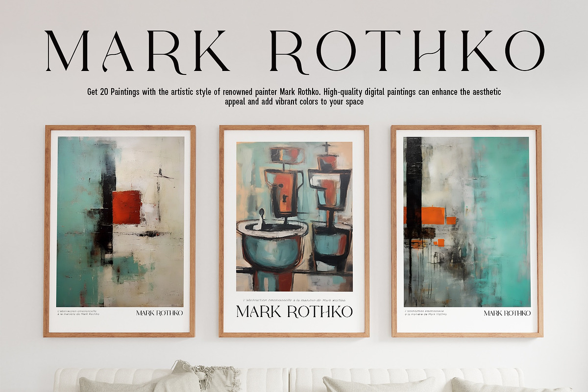 Art Poster Inspired by Mark Rothko, a Decorative Illustration by Vibrand Studio (Photo 10 of 12)
