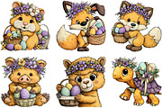 Watercolor Spring animals Illustrati, an Illustration by Sublimation Artist (Thumbnail 4 of 7)