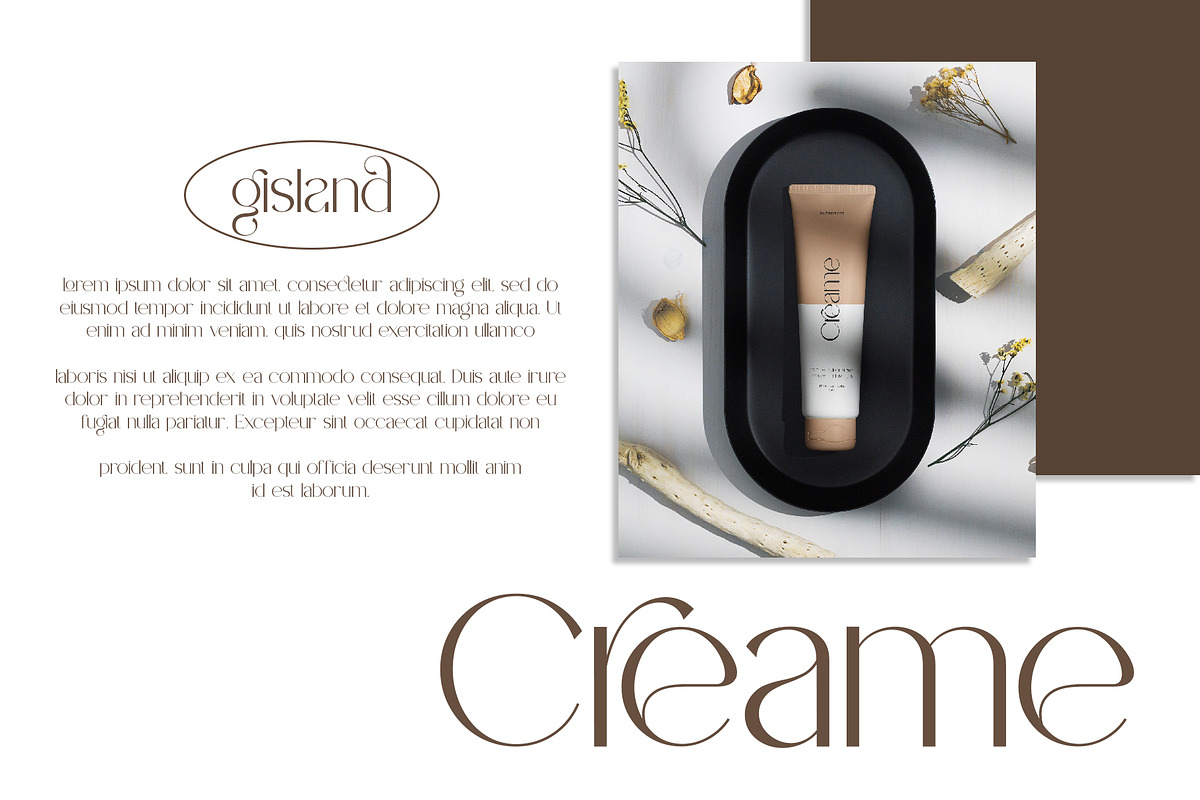 Gisland - Elegant Sans Serif Font, a Sans Serif Font by Idea Studio (Photo 9 of 13)