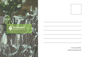 Catering Business Postcard