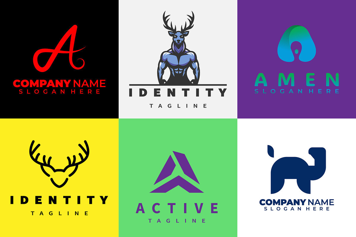 modern creative business logo design, a Branding & Logo Template by RAHMAT (Photo 1 of 3)