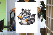 Funny Raccoon Clipart, an Animal Illustration by Forhadx5 (Thumbnail 8 of 8)