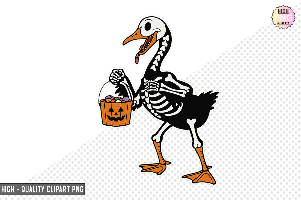 Halloween Goose Skeleton Sublimation, a Graphic by crative8112 (Photo 9 of 10)