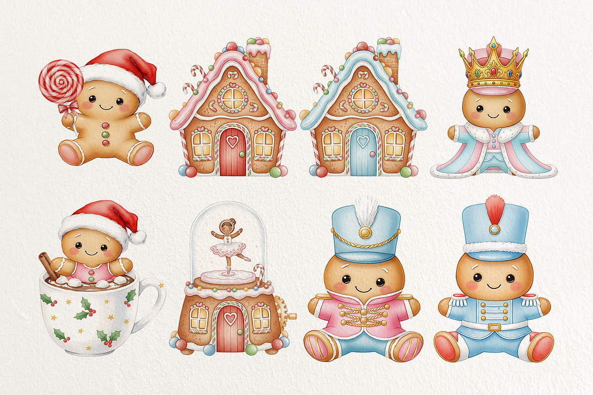 35 Nutcracker clipart Gingerbread, an Object Graphic by PinkJellyfish (Photo 2 of 6)