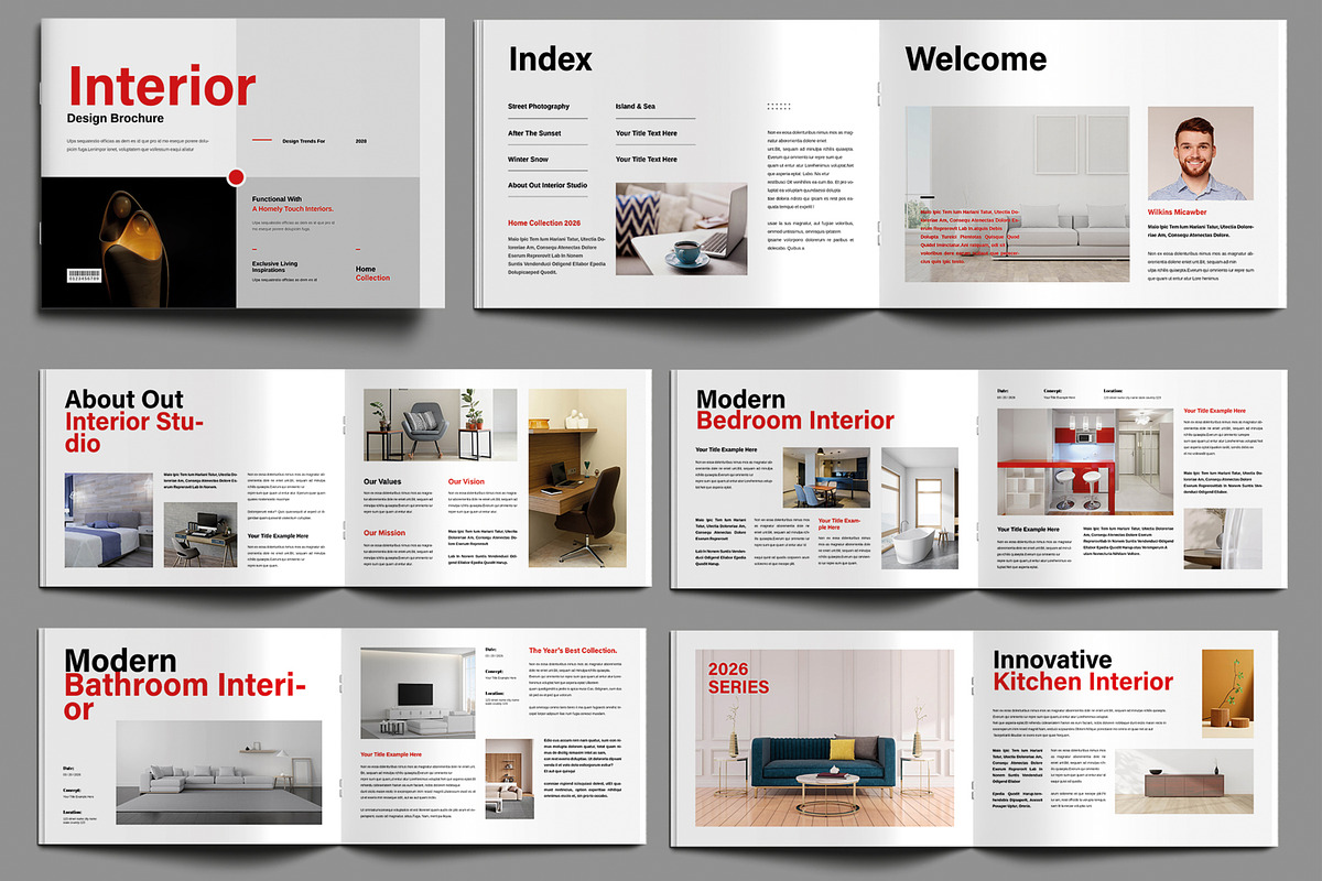 Interior Design Brochure Template, a Brochure Template by MightyDesign (Photo 2 of 6)
