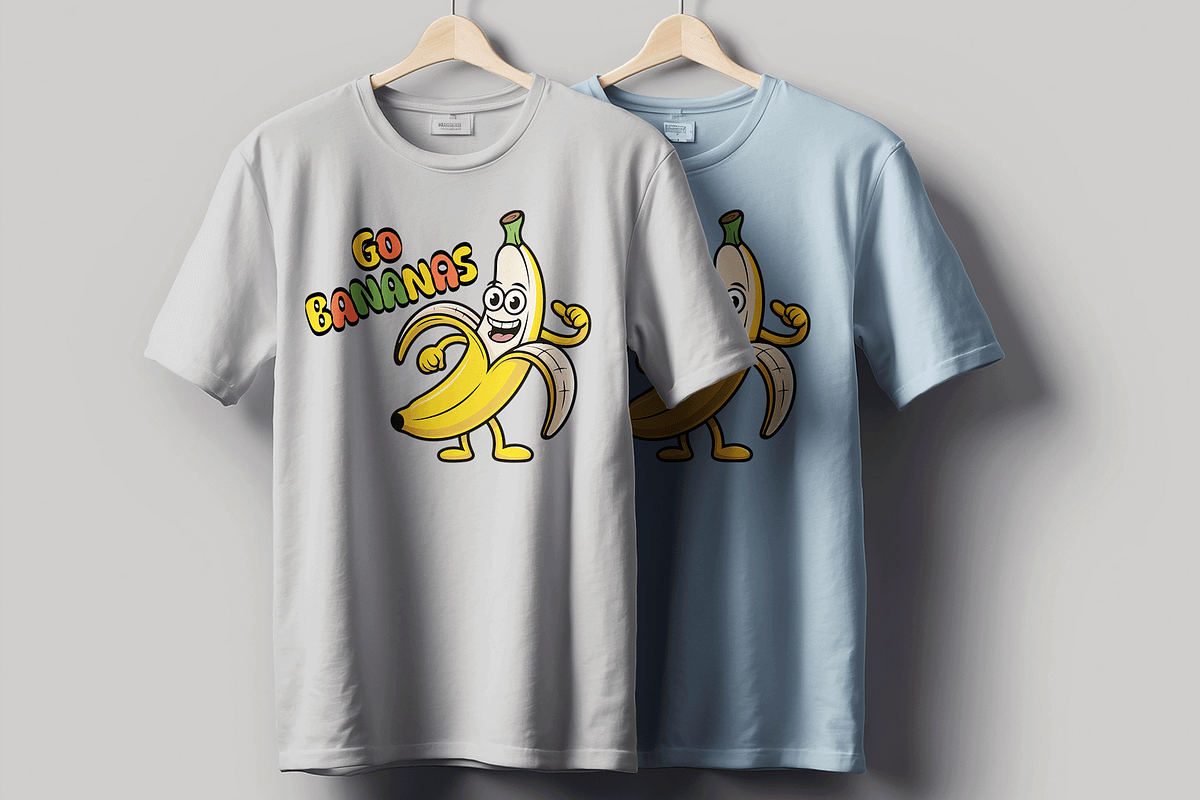 Banana Print on Demand Tshirt, a Stationery Template by MightyDesign (Photo 1 of 5)