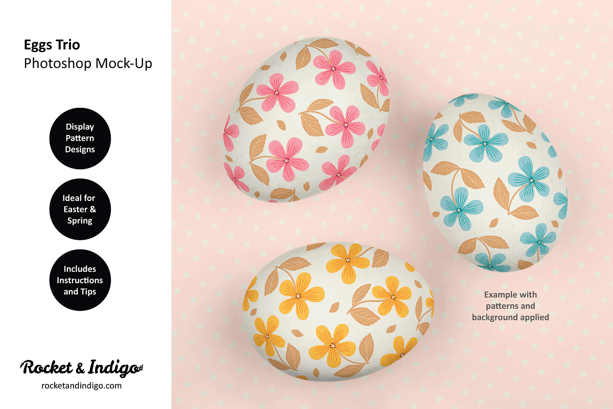 Eggs for Easter Bundle of 3 Mock-Ups, a Cups & Container Mockup by Rocket & Indigo (Photo 4 of 7)