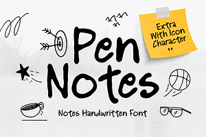 Pen Notes - Notes Handwritten Font
