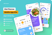 SlimeDiet - Diet Planner Mobile Apps, an App Template by SquidPixey (Thumbnail 1 of 5)