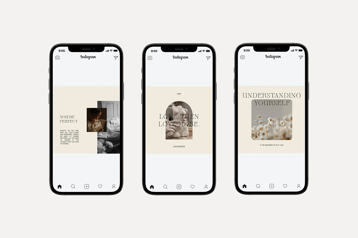 CANVA PS Instagram Templates Posts, a Social Media Template by Love Radiation Studio (Photo 4 of 18)