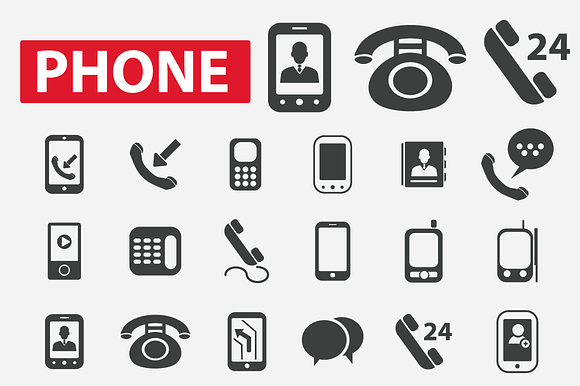 24 Phone Icons